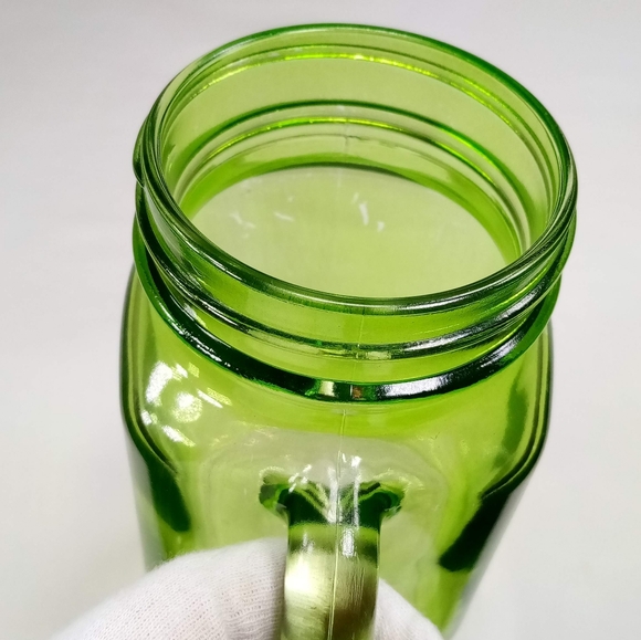 Green Handled 12oz Shooter Mason Jar - Picture 4 of 11
